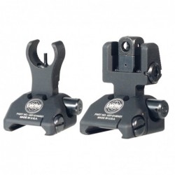 View 1 - LWRC Skirmish Sights, Front and Rear Sights, Picatinny, Black Finish 200-0065A01