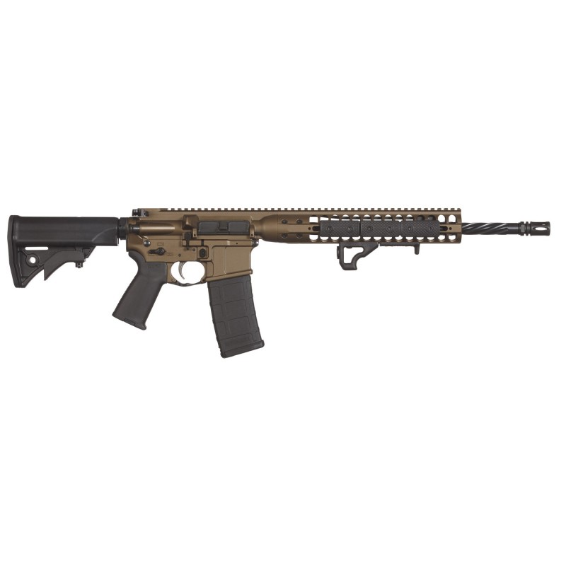 LWRC Direct Impingement Rifle, Semi-automatic Rifle, 223 Rem/556NATO, 16.1" Cold Hammer Forged Spiral Fluted Barrel, 1:7 Twist,