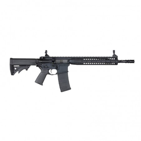 LWRC IC SPR, Semi-automatic Rifle, 223 Rem/556NATO, 16" Hammer Forged Barrel, Black Finish, LWRCI Adjustable Compact Stock, Mag