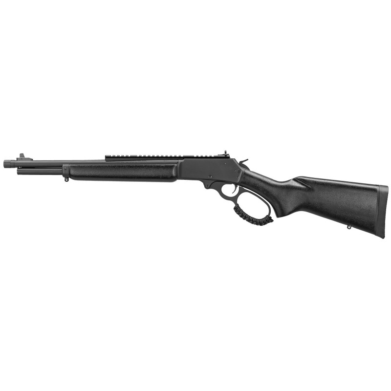 Marlin 1895 Dark, Lever Action, 45-70 Government, 16.25", Threaded Barrel, Black Matte Parkerized Finish, Black Webbed Harwood