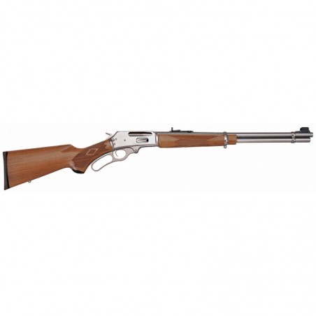 Marlin 336SS, Lever Action Rifle, 30-30 Win, 20" Stainless Barrel, Pistol Grip Walnut Stock, Buckhorn Sights, Gold Plated Trigg