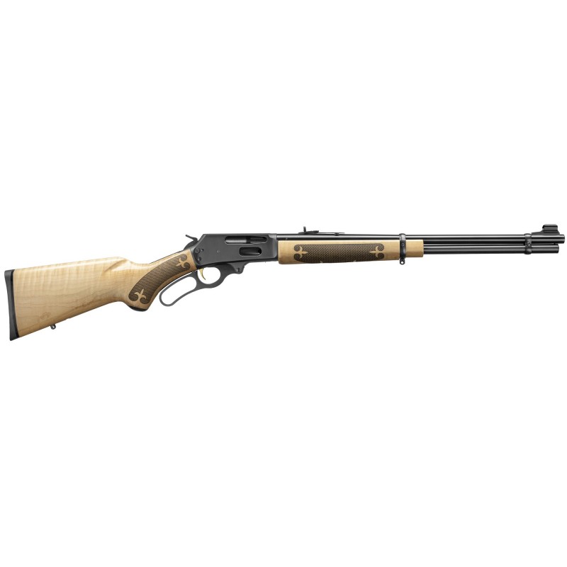 Marlin 336C Curly Maple, LeverLever Action Rifle, 30-30 Win, 20" Barrel, Polished Blue Finish,  Curly Maple Stock, Semi-Buckhor