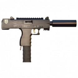 MasterPiece Arms 30SST, Semi-automatic Defender Pistol, 9MM, 6" Threaded Barrel, Steel Frame, Black Finish, 30Rd, 1 Mag, Side C