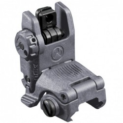 Magpul Industries MBUS Back-Up Rear Sight Gen 2, Fits Picatinny Rails, Flip Up, Gray Finish MAG248-GRY