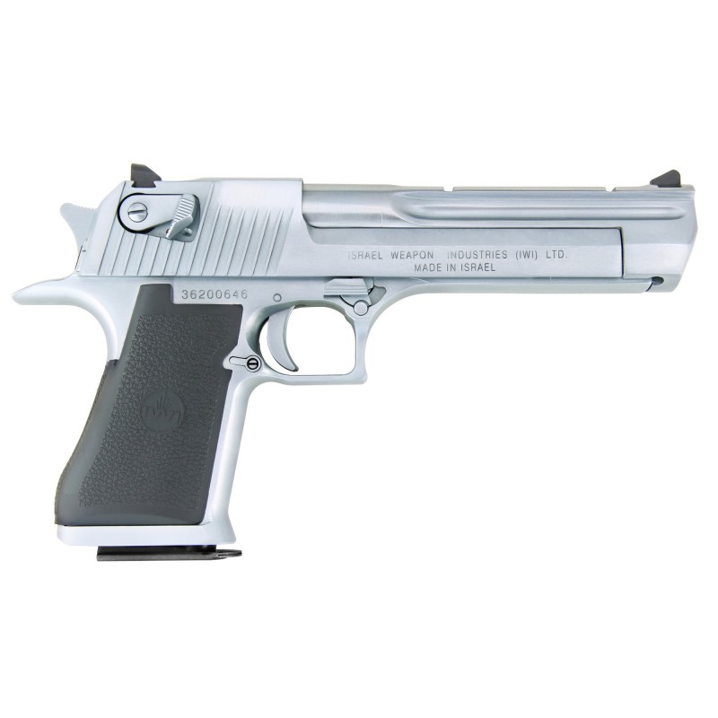 Magnum Research Desert Eagle MK19, Semi-automatic Pistol, 44 Magnum, 6" Barrel, Steel Fame, Brushed Chrome Finish, Rubber Grips