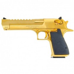 Magnum Research Desert Eagle MK19, Semi-automatic Pistol, 44 Mag, 6" Barrel, Steel Frame, Titanium/Gold Finish, Plastic Grips,