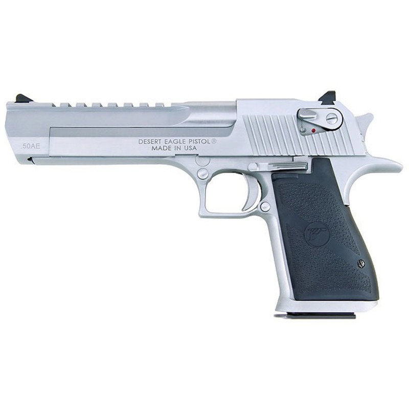 Magnum Research Desert Eagle MK19, Semi-automatic Pistol, 50 Action Express, 6" Barrel, Steel Frame, Brushed Chrome Finish, Rub