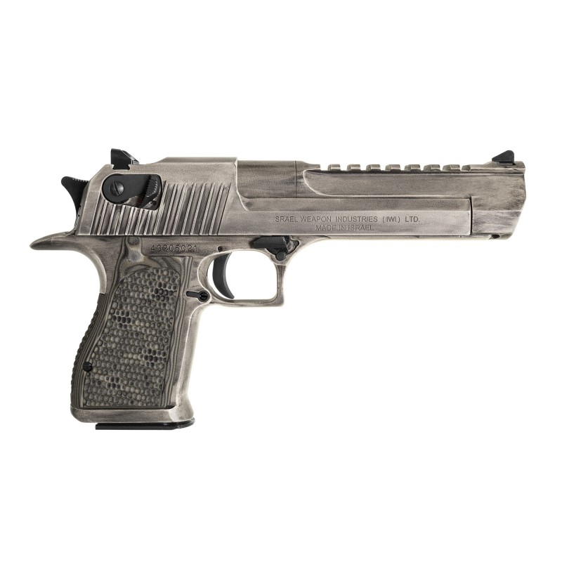 Magnum Research Desert Eagle MK19, Semi-automatic Pistol, 50 Action Express, 6" Barrel, Steel Frame, White Matte Distressed Cer