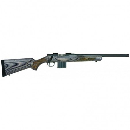 Mossberg MVP Predator, Bolt Action, 223 Rem 556NATO, 18.5"Fluted Barrel, Matte Blue Finish, Gray Laminate Stock, 10Rd, Right Ha