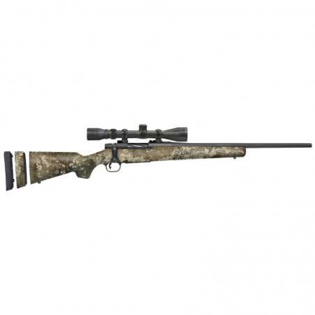 Mossberg Patriot Super Bantam Bolt Action Rifle, 6.5 Creedmoor, 20" Fluted Barrel, Matte Blued Finish, True Timber Strata Camo