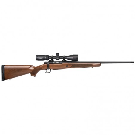 Mossberg Patriot Bolt Action Rifle, 22-250 Remington, 22" Fluted Barrel, Matte Blued Finish, Walnut Stock, Vortex 3-9x40mm Scop