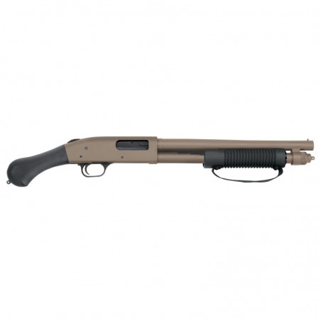 Mossberg 590 Shockwave, Pump Action Shotgun, 12 Gauge, 14" Barrel, 3" Chamber, Flat Dark Earth Cerakote Finish, Pistol Grip, Be