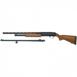 View 2 - Mossberg 500 Combo, Bantam Youth, Pump Action, 20 Gauge, 3" Chamber, 22" Vent Rib Barrel, AccuChoke, Blue Finish, Wood Stock, B