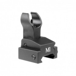 Midwest Industries Sight, Fits Picatinny, Black, Front, Flip Up MCTAR-FFR