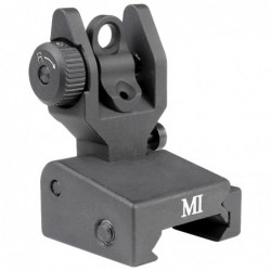 View 1 - Midwest Industries Sight, Fits Picatinny, Black, Low Profile Flip Sight MCTAR-SPLP