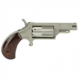 View 2 - North American Arms Ported Magnum, 22LR/22WMR, 1.625" Barrel, Stainless Steel Frame, Wood Grips, 5Rd NAA-22MC-P