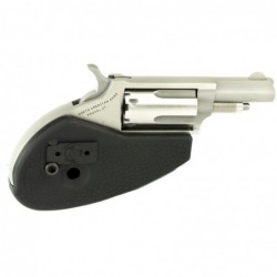 North American Arms Mini Revolver, Single Action, 22WMR, 1.625" Barrel, Steel Frame, Stainless Finish, Fixed Sights, 5Rd, Holst