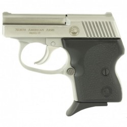 North American Arms Guardian, Double Action Only, 32ACP, 2.19" Barrel, Steel Frame, Stainless Finish, Rubber Grip, Fixed Sights