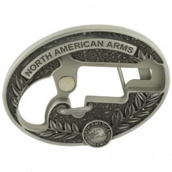 View 1 - North American Arms Long Rifle Oval Ornate Belt Buckle, For 1 1/8 Long Rifle only, Secure Clip Release, Fits Belts 1" to 1 1/2"