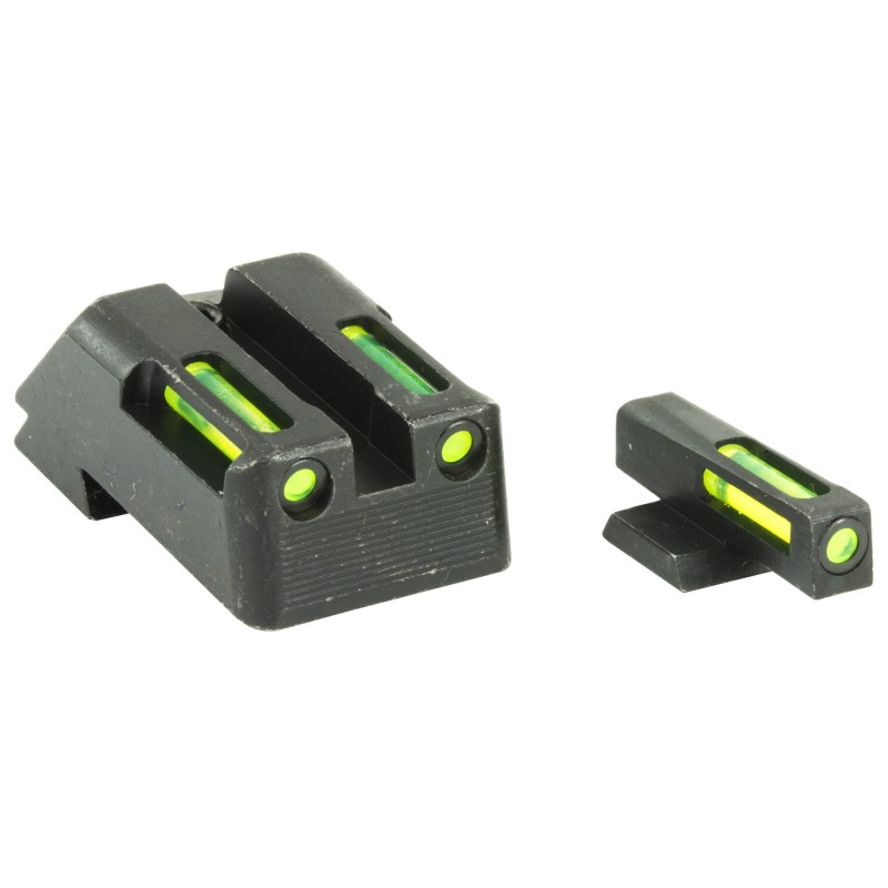 Hi-Viz LiteWave H3 Tritium/Litepipe Night Sights, Fits 1911s, Green Front and Rear KBN321