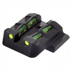 Hi-Viz Litewave Sight, Fits S&W M&P Full Size & Compact except M&P 22, Rear Only, Includes Litepipes and Key MPLW11