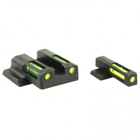 Hi-Viz LiteWave H3 Tritium/Litepipe Night Sights, Fits S&W Shield, Front Green and Rear MPSN321