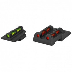 Hi-Viz Interchangeable Front and Rear Sight Set for Ruger Security 9. Front sight includes Green, Red and Black replaceable Lit