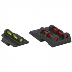 View 2 - Hi-Viz Interchangeable Front and Rear Sight Set for Ruger Security 9. Front sight includes Green, Red and Black replaceable Lit