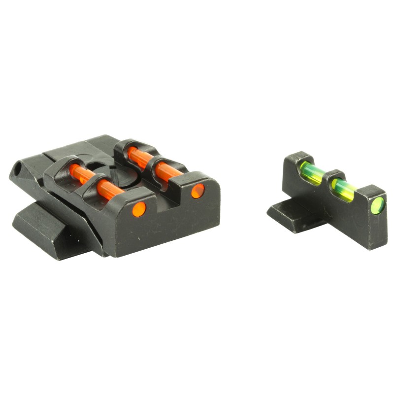 Hi-Viz Interchangeable Front & Rear Sight Set, Fits S&W M&P Full Size & Pro Pistols in 9MM/40 S&W/45 ACP (Does Not Fit CORE), F