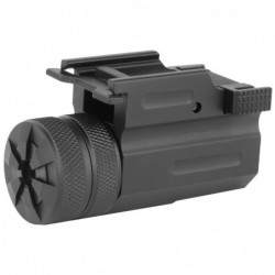 View 1 - NCSTAR Compact Green Laser with QR Weaver Mount, Fits Weaver Style Rail, Black, Ambidextrous Sliding On/Off Switch AQPTLMG
