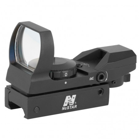 NCSTAR 4 Reticle Reflex, 4 Reticles,(Bullseye, Star Burst, Dot, and Cross), Black, Weighs 4.3oz, 3 MOA Dot, 7 Brightness Settin