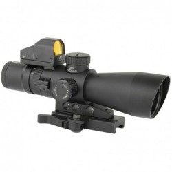 View 2 - NCSTAR 3-9X42 Scope with Micro Dot, 3-9X Magnification, 42mm Objective Lens, Black, 3 MOA Red Dot, Fits Weaver/ Picatinny Rails