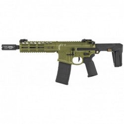 Noveske Gen 4 N4-PDW, Semi-automatic Pistol, 556NATO, 8" Barrel, Aluminum Frame, Bazooka Green Cerakote, Q Pistol Brace, Q BCG,
