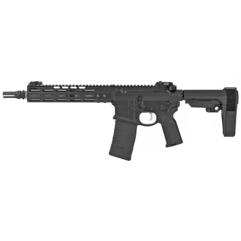 Noveske Gen 4, Semi-automatic Pistol, 300 Blackout, 10.5" Barrel, Dead Air Flash Hider, Black Finish, SB Tactical SBA3 Pistol S