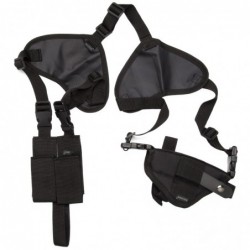 View 1 - Bulldog Cases Deluxe Pro Shoulder Holster, Fits Large Revolver With 2.5" Barrel, Ambidextrous, Black WSHD 2