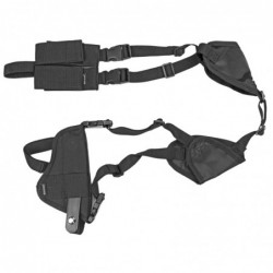 View 1 - Bulldog Cases Deluxe Pro Shoulder Holster, Fits Large Auto Handgun, Ambidextrous, Black WSHD 8