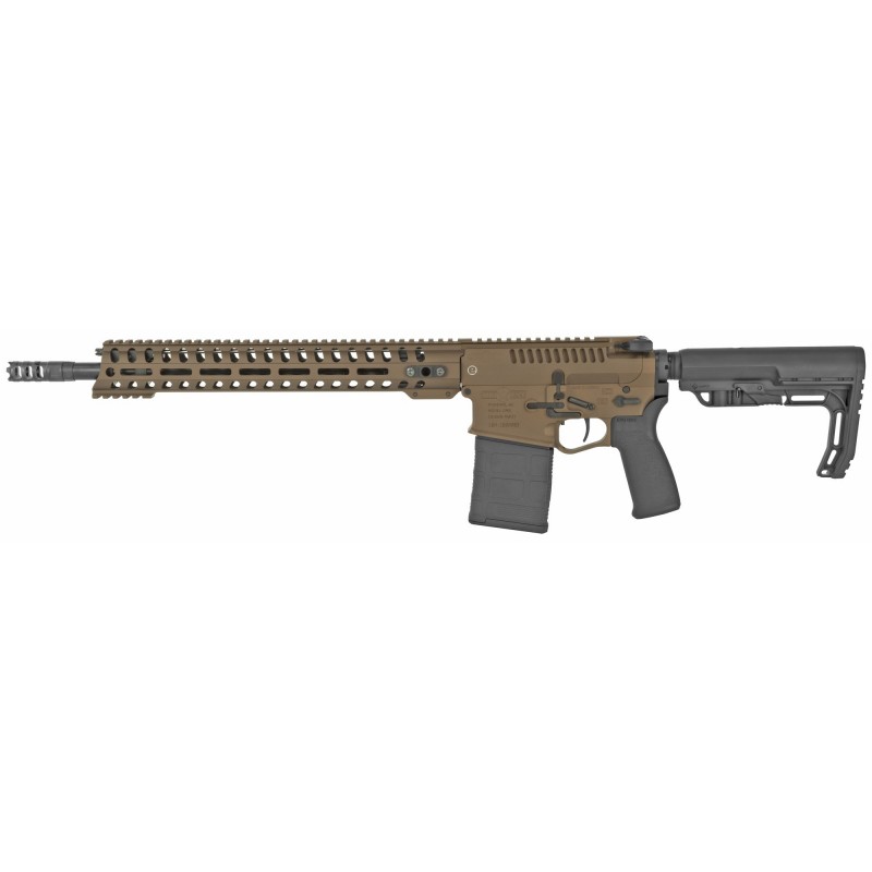 Patriot Ordnance Factory Revolution DI, Semi-automatic Rifle, 308 Win, 16.5" Barrel, 1:10 Twist, Cerakote Burnt Bronze Finish,