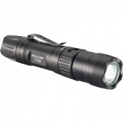 Pelican 7100 Variable Output LED - 695/348/33 Flashlight with Clip, Rechargeable, Nylon Holster, Black 071000-0000-110