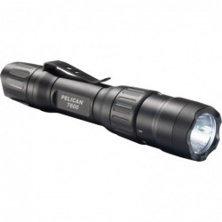 Pelican 7600 3-Color RGB Variable Output LED - 944/479/37 Lumens Flashlight with Clip, Rechargeable, Nylon Holster, Black 07600