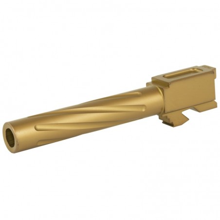 Rival Arms Match Grade Drop-In Barrel For Gen 3/4 Glock 17, 9MM, 1:10" twist, Bronze Physical Vapor Deposition (PVD) Finish RA2