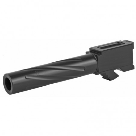 Rival Arms Match Grade Drop-In Barrel For Gen 3/4 Glock 19, 9MM, 1:10" twist, Black Physical Vapor Deposition (PVD) Finish RA20