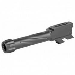 Rival Arms Match Grade Drop-In Threaded Barrel For Gen 3/4 Glock 43, 9MM, 1:10" twist, Graphite Physical Vapor Deposition (PVD)