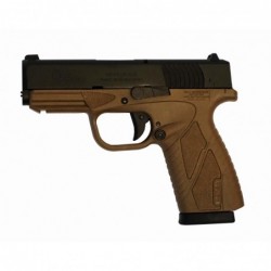Bersa Conceal Carry, Double Action Only, Compact, 9MM, 3.3" Barrel, Matte/FDE Finish, Polymer Frame, Fixed Sights, 8Rd, 1 Magaz