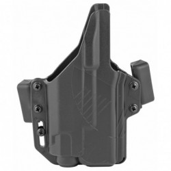 View 1 - Raven Concealment Systems Perun LC OWB Holster, 1.5", Fits Glock 19 with TLR-7/8, Ambidextrous, Black, Nylon/Polymer PXG19TLR7/