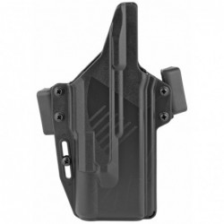 View 1 - Raven Concealment Systems Perun LC OWB Holster, 1.5", Fits Glock 17/19 with X300 Ultra A/B, Ambidextrous, Black, Nylon/Polymer