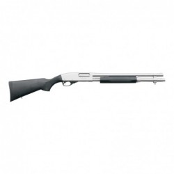 View 1 - Remington 870 Marine Magnum, Pump Action, 12 Gauge, 3" Chamber, 18" Cylinder Barrel, Nickel Finish, Synthetic Stock, Bead Sight