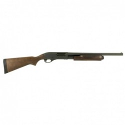 View 2 - Remington 870, Hardwood Home Defense, Pump Action, 12Ga 3", 18.5" Barrel, Wood Stock, Black Finish, 5Rd 25559