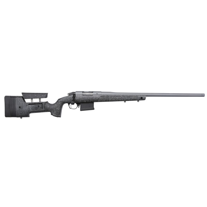 Bergara HMR PRO, Bolt Action, 6.5 Creedmoor, 24" Threaded Barrel, Black With Gray Dots Finish, Adjustable Stock, 5Rd AICS Style