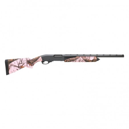 Remington 870 Express, Compact, Pump Action, 20 Gauge, 3" Chamber, 21" Barrel, Rem Choke, Blue Finish, Pink Synthetic Stock, Be