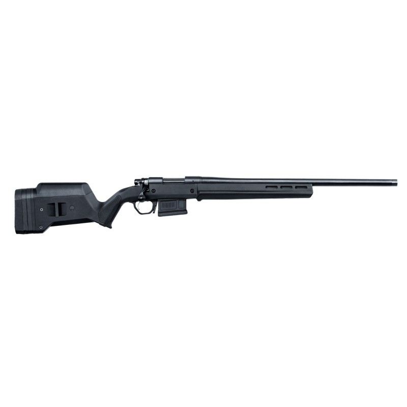 Remington 700 Magpul Bolt Action Rifle, 308Win, 22" Threaded Barrel, Black Cerakote Finish, Carbon Steal Barrel Action, X-Mark